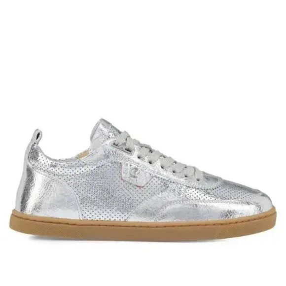 Christian Louboutin TUTTI RUI Donna Perforated Leather Sneakers Flat Shoes - Picture 2 of 16